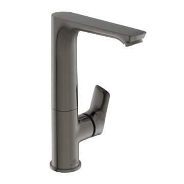 Baterie lavoar inalta Ideal Standard Connect Air gri Magnetic Grey cu pipa rotativa