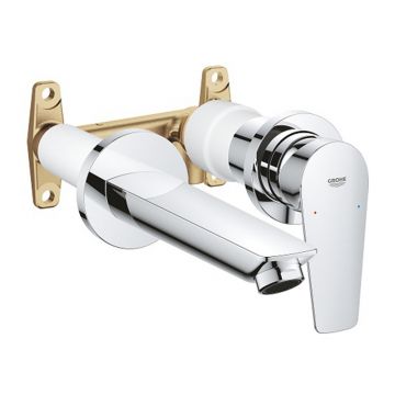 Baterie lavoar incastrata Grohe BauEdge crom cu corp incastrat inclus