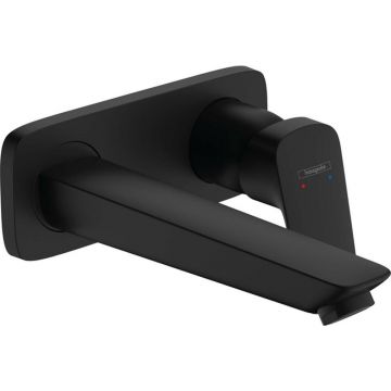 Baterie lavoar monocomanda incastrata negru mat Hansgrohe Logis