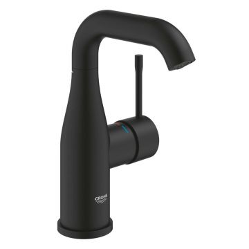 Baterie lavoar monocomanda negru mat Grohe Essence M fara ventil