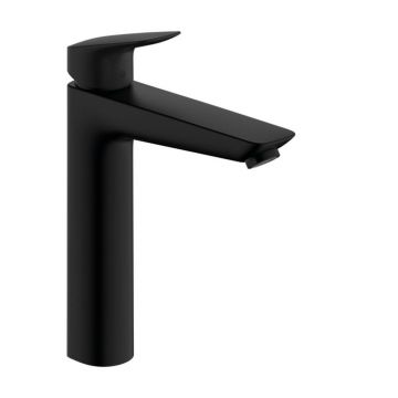 Baterie lavoar monocomanda negru mat Hansgrohe Logis 190