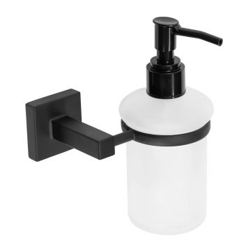 Dozator sapun lichid Rea 322197 finisaj alb - negru