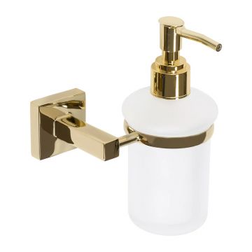 Dozator sapun lichid Rea 322197A finisaj alb - auriu