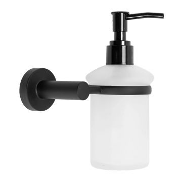 Dozator sapun lichid Rea 322212 finisaj alb - negru