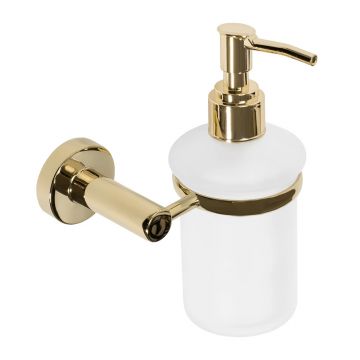 Dozator sapun lichid Rea 322212A finisaj alb - auriu