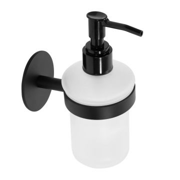 Dozator sapun lichid Rea 322217A finisaj alb - negru