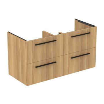 Dulap baza suspendat Ideal Standard i.life B finisaj stejar natural 4 sertare 120 cm
