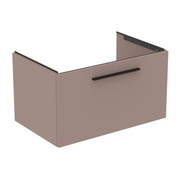 Dulap baza suspendat Ideal Standard i.life B gri - bej mat 1 sertar 80 cm