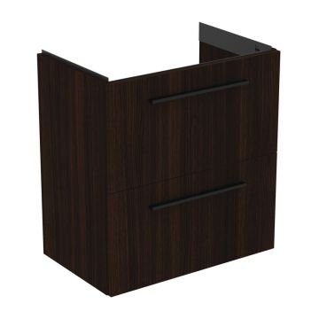 Dulap baza suspendat Ideal Standard i.life S 2 sertare stejar cafeniu 60 cm