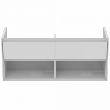 Dulap suspendat pentru lavoar alb Ideal Standard Connect Air 120 cm cu spatiu depozitare E0818B2