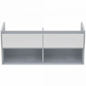 Dulap suspendat pentru lavoar alb Ideal Standard Connect Air 120 cm cu spatiu depozitare E0818KN
