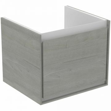 Dulap suspendat pentru lavoar gri deschis lemn Ideal Standard Connect Air Cube 48.5 cm