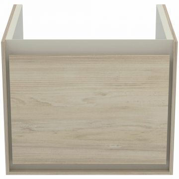 Dulap suspendat pentru lavoar maro deschis lemn Ideal Standard Connect Air Cube 48.5 cm