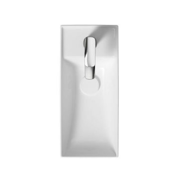 Lavoar incastrat dreptunghiular alb mat Cersanit Larga Rocklite 50 cm