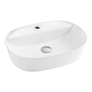 Lavoar pe blat alb Invena Corso 50 cm
