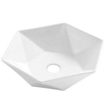 Lavoar pe blat alb Invena Naksos 54 cm