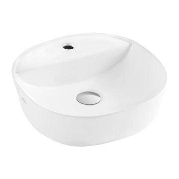 Lavoar pe blat alb Invena Parla 40 cm