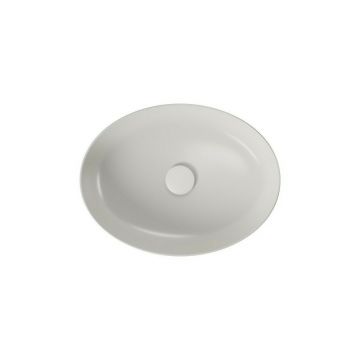 Lavoar pe blat Cersanit Larga Rocklite gri deschis mat 50 cm