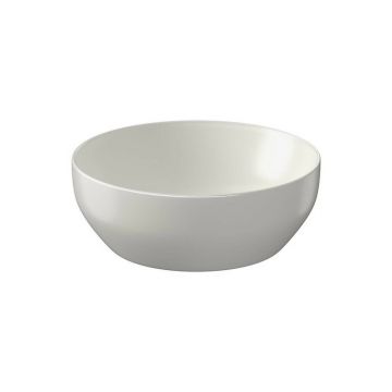 Lavoar pe blat rotund gri mat Cersanit Larga Rocklite 40 cm