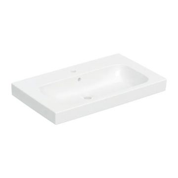 Lavoar pe mobilier Geberit Modo alb lucios 80 cm