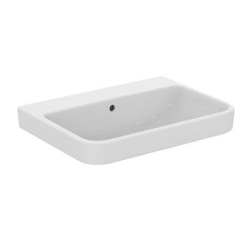 Lavoar suspendat Ideal Standard i.life B alb lucios 55 cm cu orificiu preaplin
