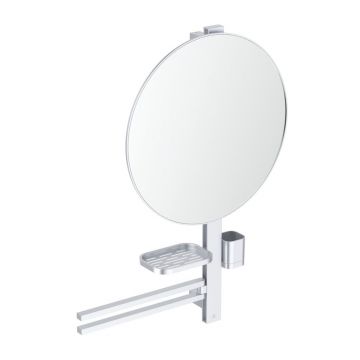 Set accesorii pentru lavoar Ideal Standard Alu+ argintiu mat 80 cm din aluminiu