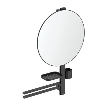 Set accesorii pentru lavoar Ideal Standard Alu+ negru mat 80 cm din aluminiu