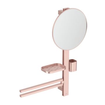 Set accesorii pentru lavoar Ideal Standard Alu+ rose mat 70 cm din aluminiu