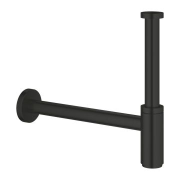 Sifon estetic pentru lavoar Grohe negru mat