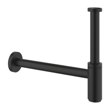 Sifon estetic pentru lavoar Grohe negru mat Phantom Black