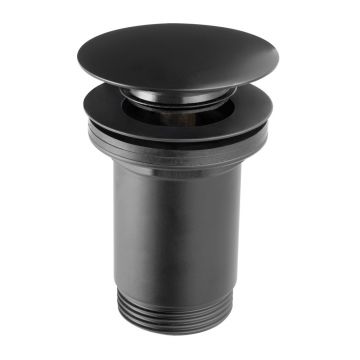 Ventil lavoar Click-Clack FDesign Kleome negru mat fara preaplin