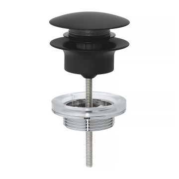 Ventil lavoar Push-Open Grohe negru mat Phantom Black