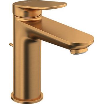 Baterie lavoar Duravit Wave M ventil pop-up bronz periat