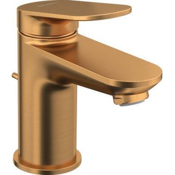 Baterie lavoar Duravit Wave S ventil pop-up bronz periat