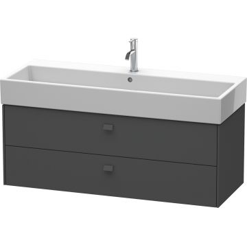 Dulap baza suspendat Duravit Brioso 1184x442mm cu doua sertare grafit mat