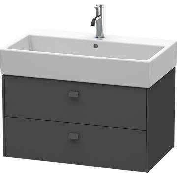 Dulap baza suspendat Duravit Brioso 784x442mm cu doua sertare grafit mat