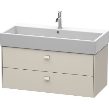 Dulap baza suspendat Duravit Brioso 984x442mm cu doua sertare taupe mat
