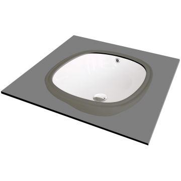 Lavoar ceramica alb Deante Alpinia 38x38 cm