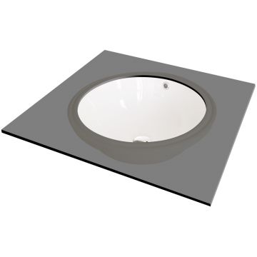 Lavoar ceramica Deante Alpinia alb 38x38 cm