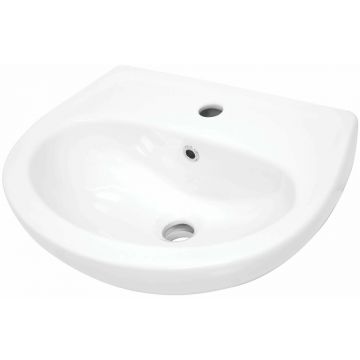 Lavoar ceramica Deante Jasmin alb 36,4x45,7 cm