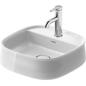 Lavoar Duravit Zencha 42x42cm cu platforma baterie montare pe blat fara preaplin DuraCeram alb