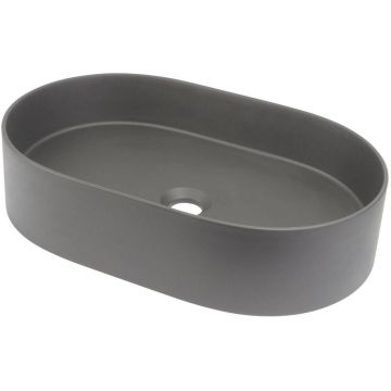 Lavoar pe blat antracit metalic Deante Silia 55 cm