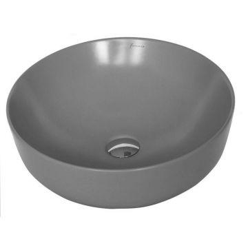 Lavoar pe blat gri mat Fluminia Amereta-Mg 41 cm