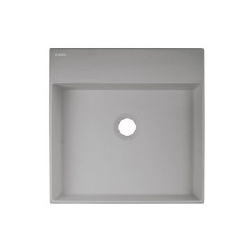 Lavoar pe blat gri metalic Deante Correo 40 cm