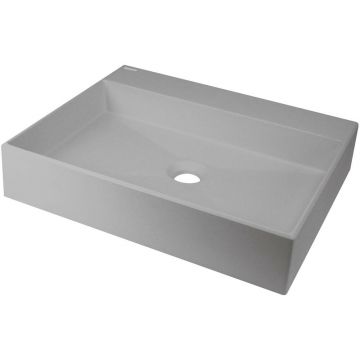 Lavoar pe blat gri metalic Deante Correo 50 cm