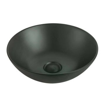 Lavoar pe blat negru mat Fluminia Black 40 cm