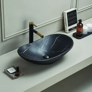 Lavoar pe blat negru Rune Sigyn 61.5 cm