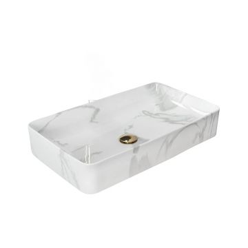 Lavoar pe blat stil marmura Rune Skadi 61 cm