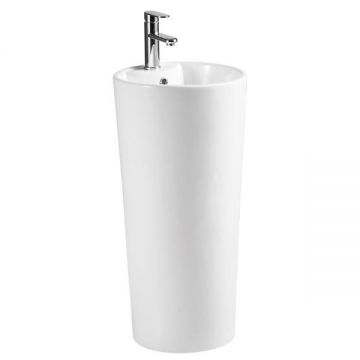 Lavoar stativ, Fluminia, Athos-B, rotund, 40 cm, alb