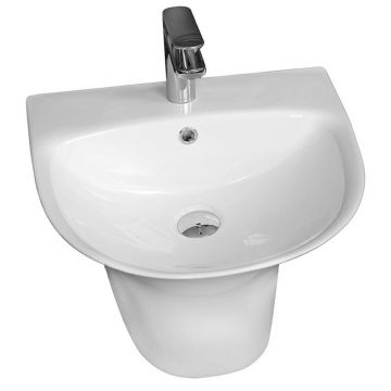 Lavoar suspendat alb Fluminia Cassio 48 cm